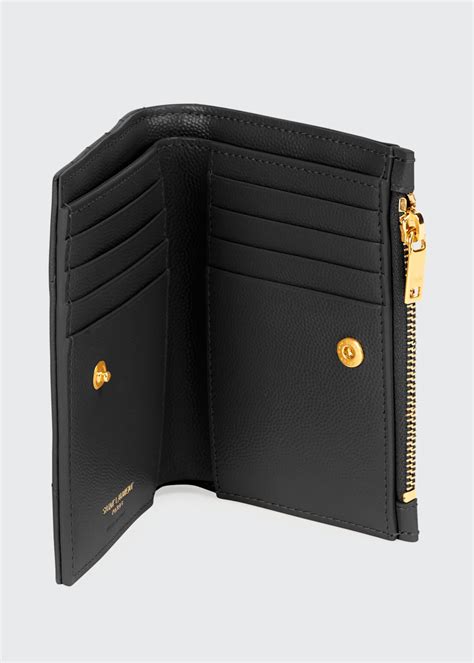 ysl mens wallet with coin pocket|ysl monogram bifold wallet.